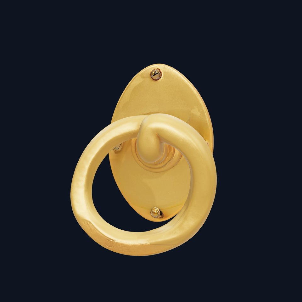 Elegant Brass Door Knocker Model Pack